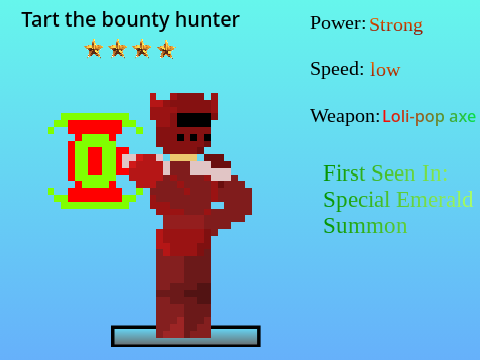 Tart the bounty hunter- Emerald Castle