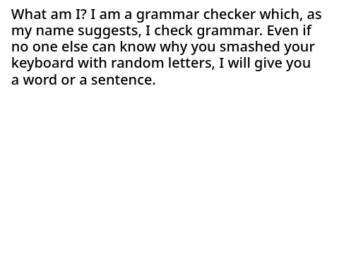 What am I?