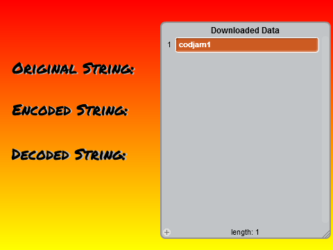 Cloud Data Encoder - Saves Usernames