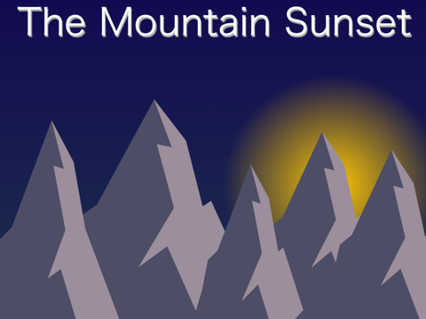 The Mountain Sunset 