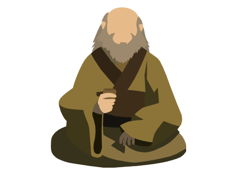 Uncle Iroh (ATLA Vector Blockshade)