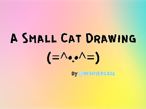 A Small Cat Drawing