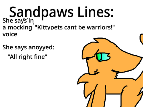 Sandpaws Lines AUDITION
