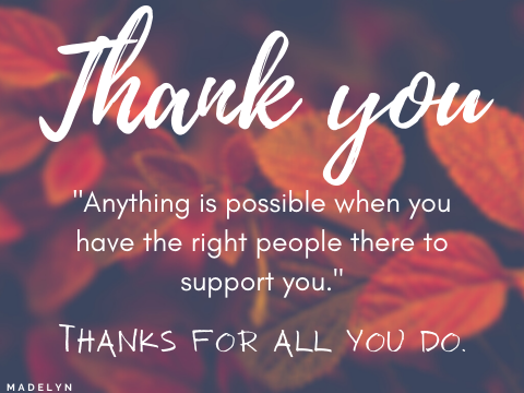 madelyn thanks you.