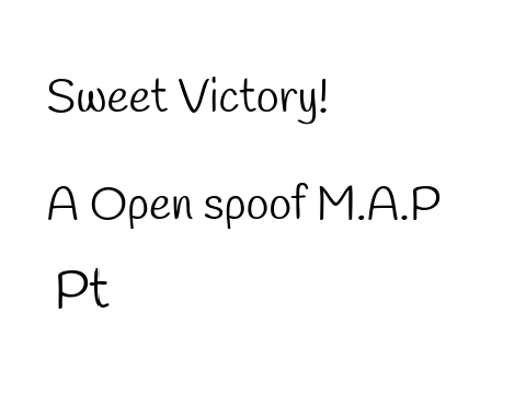 Sweet Victory (Open Spoof M.A.P)