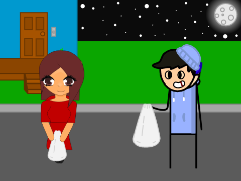 Add Yourself Trick or Treating! remix