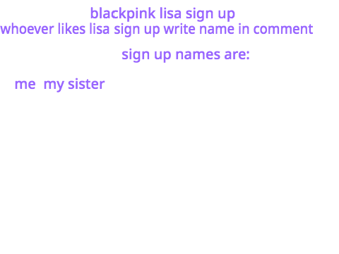if you like lisa write name in comment