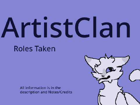 Roles taken - Artistclan
