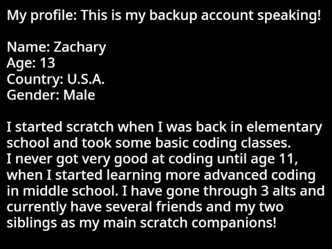 My profile (For Backup)