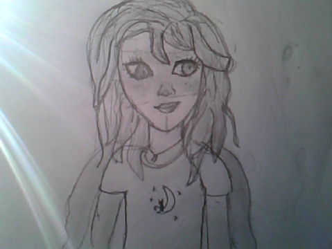 Girl drawing 1