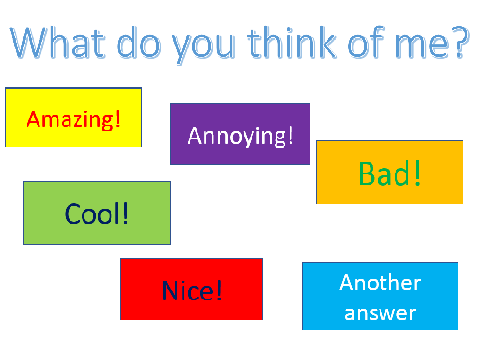 What do you think of me?