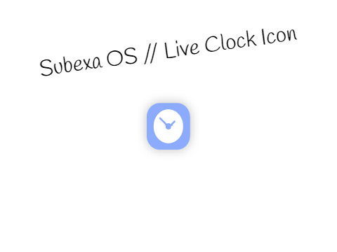 Subexa OS // Live Clock Icon