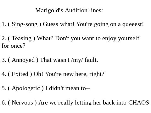 princess auditions