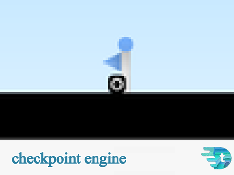 checkpoints added to griffpatch's scrolling platformer engine