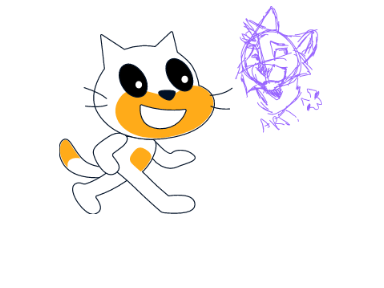 reverse scratch cat(and sketch!)
