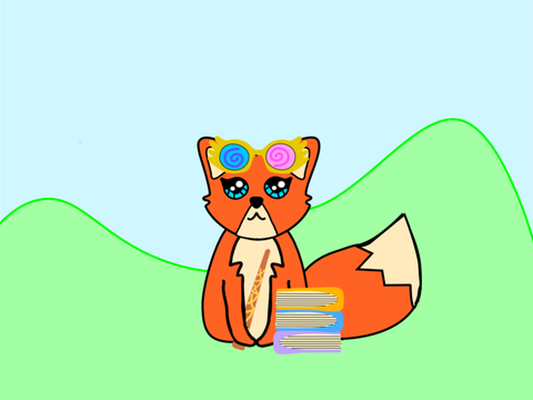 My Harry Potter themed fox drawing 