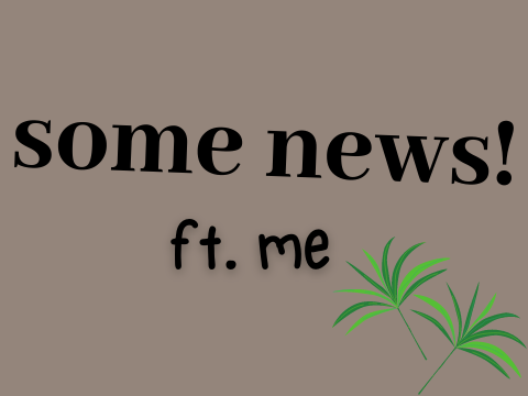 some news!
