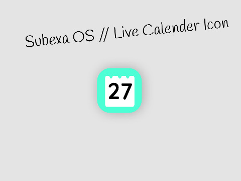 Subexa OS // Live Calendar Icon