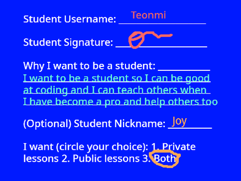 LTC: Student Sign-up remix