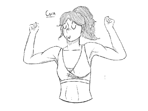 Buff girls (Human Corn)
