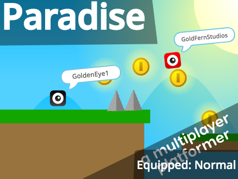 Paradise || a multiplayer scrolling platfomer #games remix