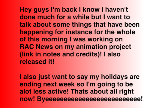 Updates!