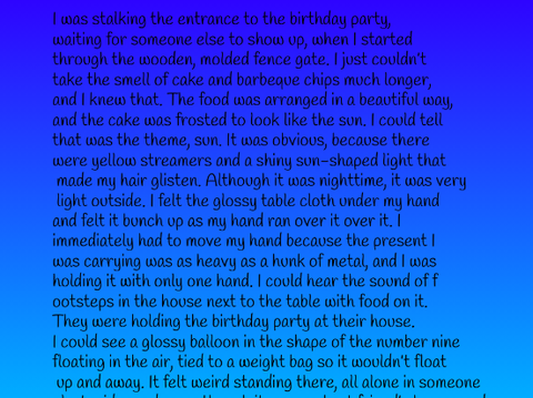 600+ Writing Contest Entry!