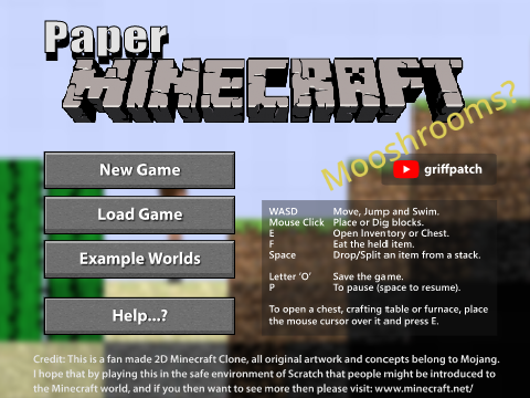 Paper Minecraft With More Stuff!!!