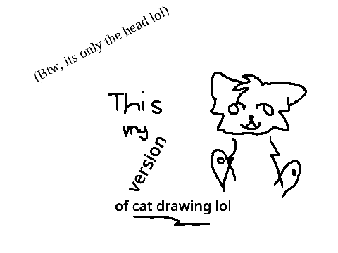 How to draw a cat!