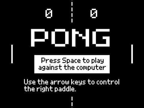 Pong (You vs. the Computer)