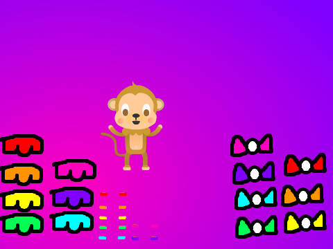 Virtual Monkey dress up mini game