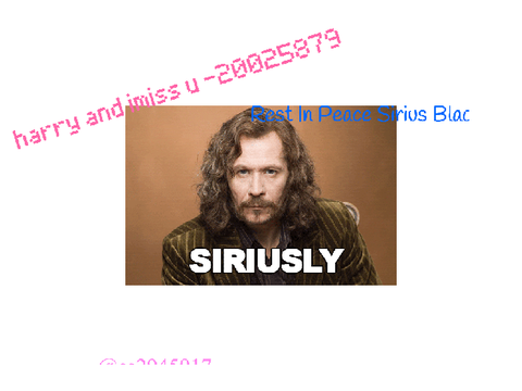 R.I.P Sirius Black (remix if you miss him) remix