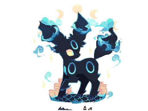umbron mixed with mega Charizard x 