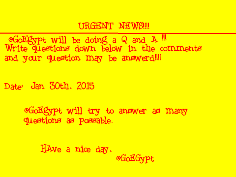 Q and A CLOSED!!!