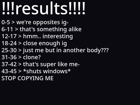 how much are you like me? (quiz)