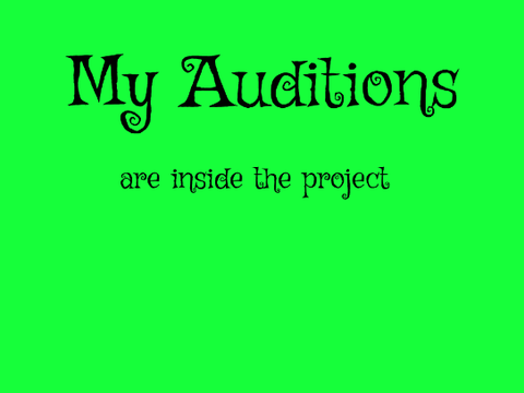 My Audition for Anne of Green Gables :) 