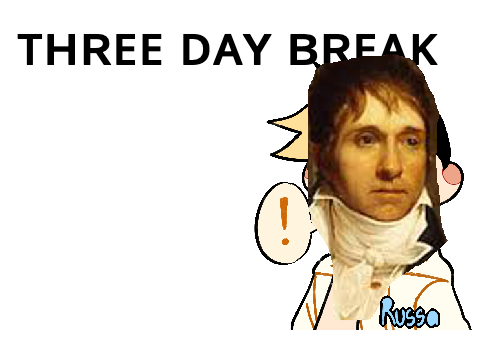 ᴛʜʀᴇᴇ ᴅᴀʏ ʙʀᴇᴀᴋ