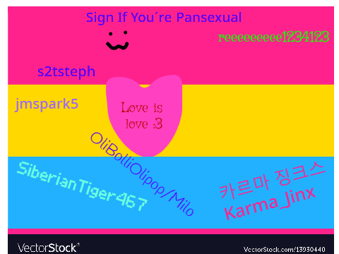 Sign if you're Pansexual (Or Panromantic) remix