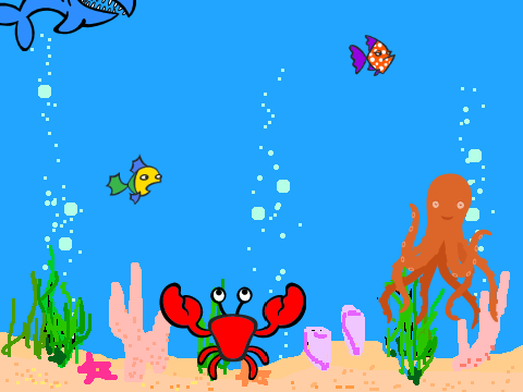 Scary shark game