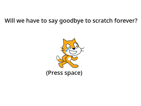 My goodbye