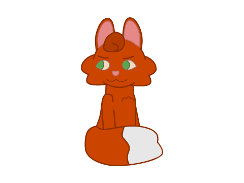 Rando squirrel flight drawing