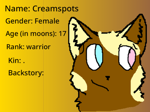 Creamspots - WoodClan