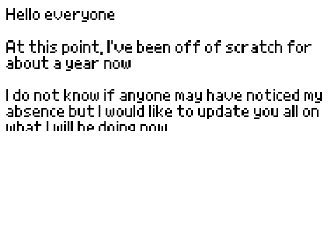 A long-overdue message