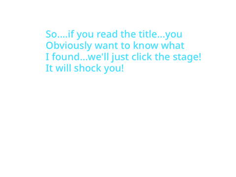 I found something!