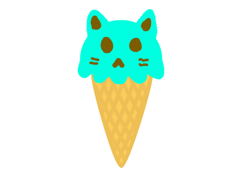 Choco-Mint-Ice-Cream-Cat---Minty!!! =^=W=^=