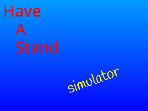 have a stand simulator