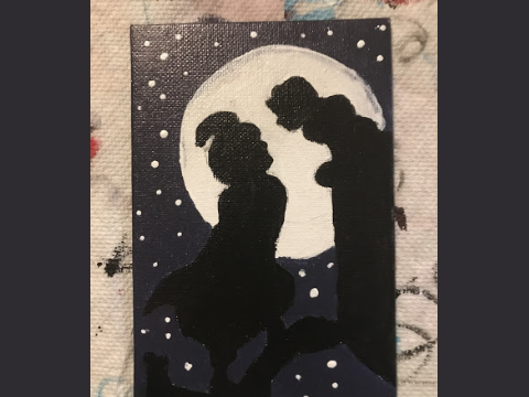 Aladdin & Jasmine Painting I did-