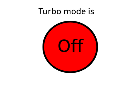Turbo mode detector