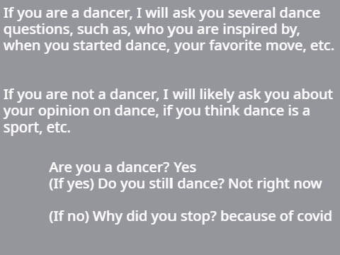 OPEN- Dance Talk ~ Podcast ~ Interview Form remix