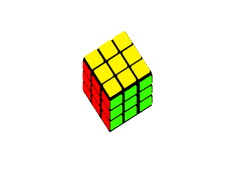 2.5D Rubik's Cube Model